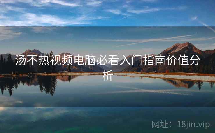 汤不热视频电脑必看入门指南价值分析