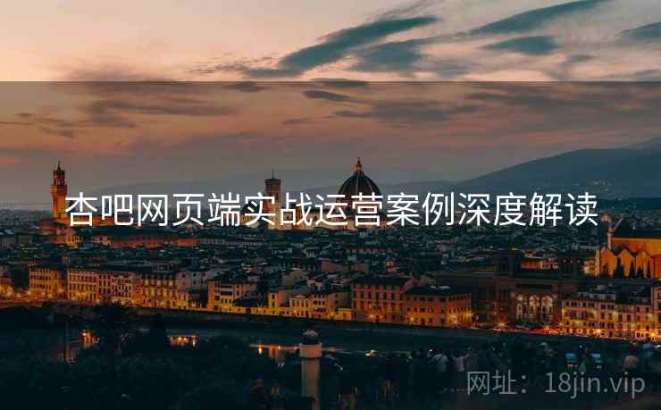 杏吧网页端实战运营案例深度解读